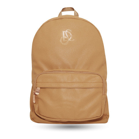 Cognac Backpack With Rose Gold Hardware - LD West