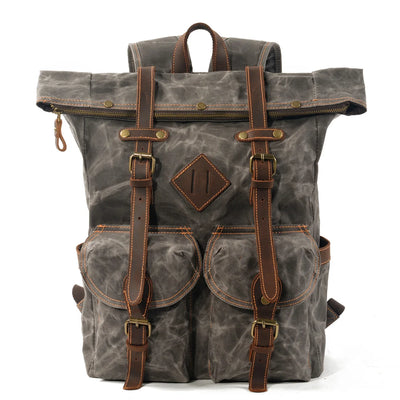 Vintage Waterproof Rucksack Travel Backpack