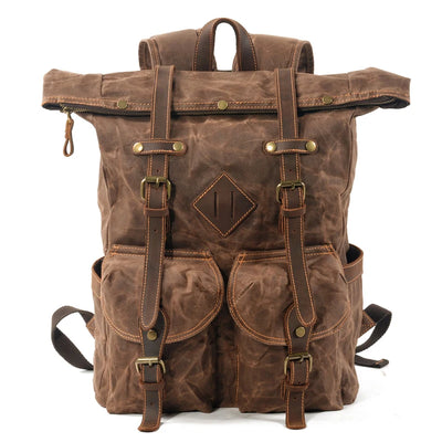 Vintage Waterproof Rucksack Travel Backpack