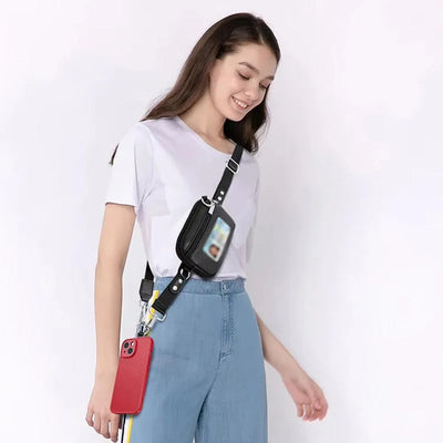Adjustable Phone Lanyard Cross-Body Bag