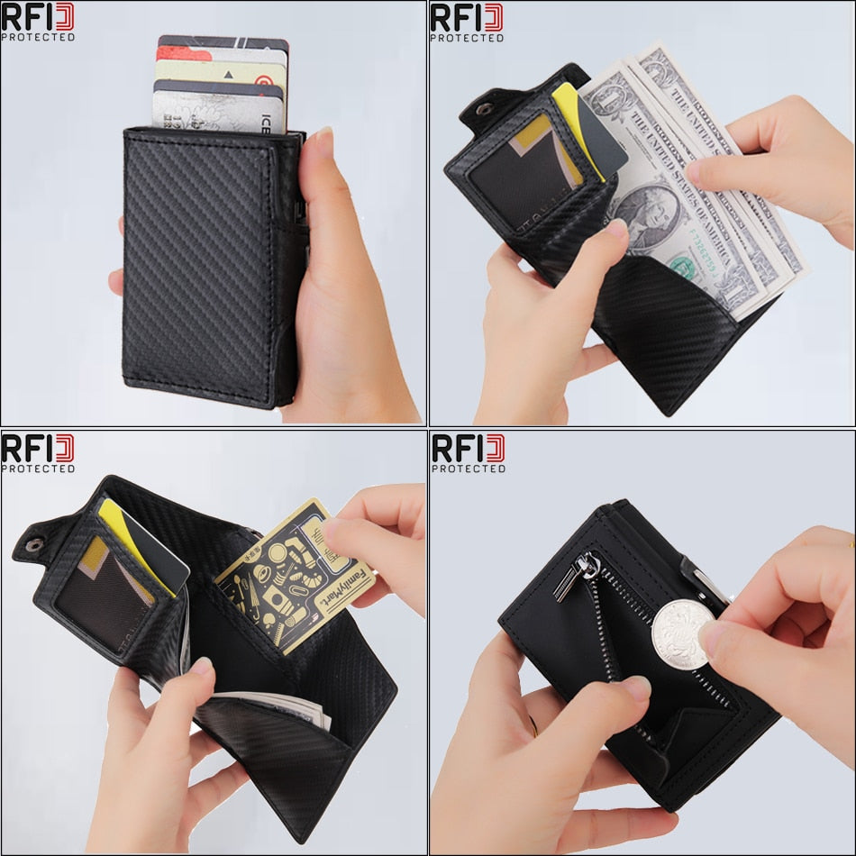 Expandable Leather Card Wallet