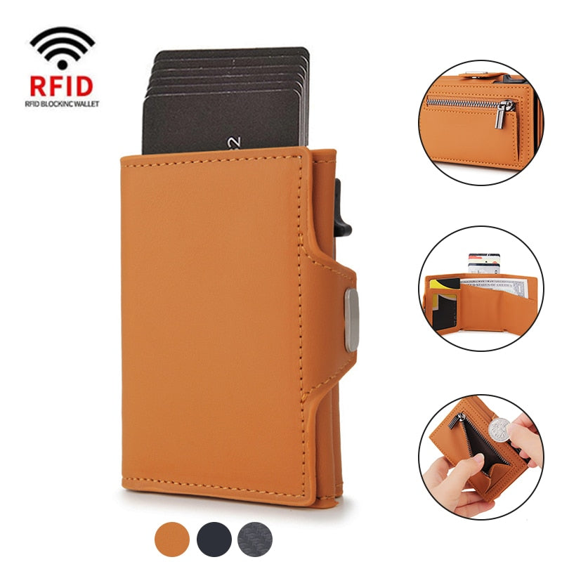 Expandable Leather Card Wallet