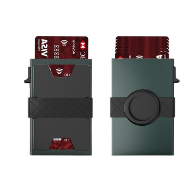 RFID Metal Wallet With Slide Out Card Holder And Air Tag