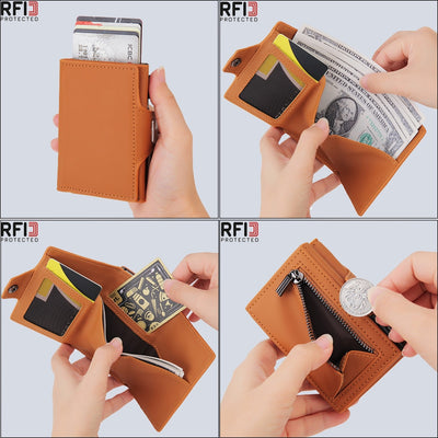 Expandable Leather Card Wallet