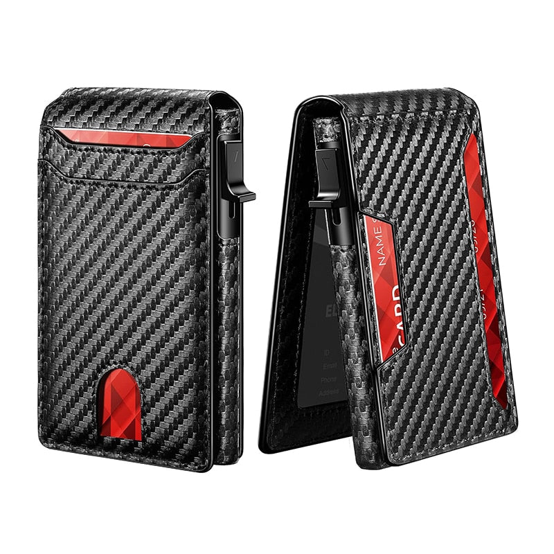 RFID Carbon Fibre Pop Up Wallet