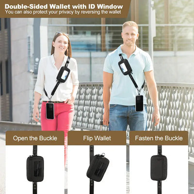 Adjustable Phone Lanyard Cross-Body Bag