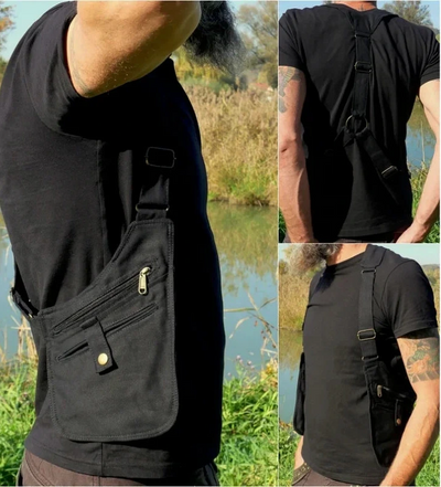 Durable Large Capacity Canvas Shoulder Holster