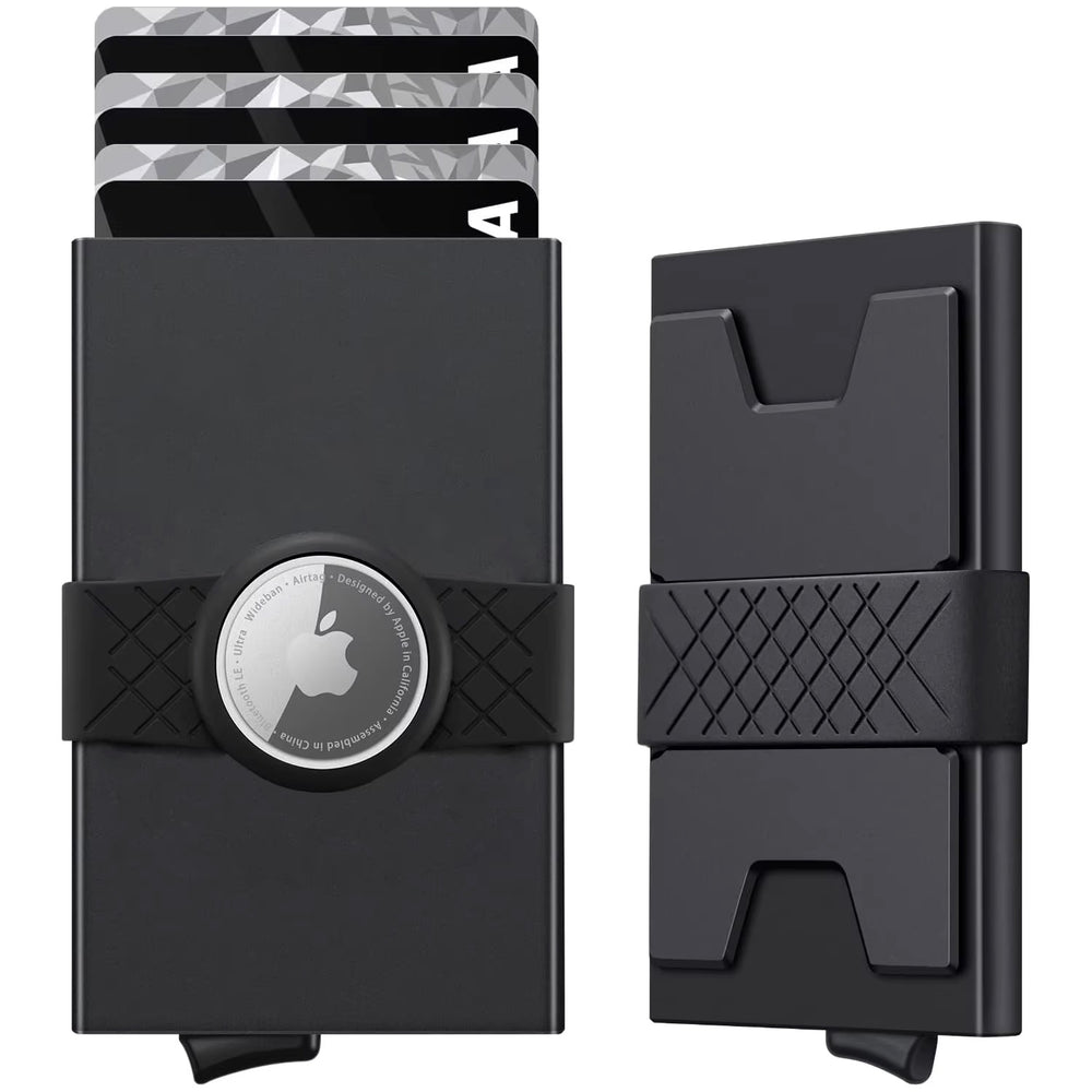 RFID Metal Wallet With Slide Out Card Holder And Air Tag
