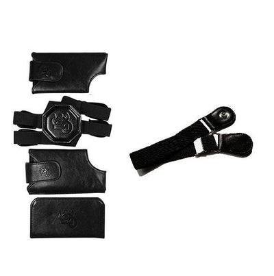 Basic Motorcycle Bundle - Black Holster & Sport Chest Strap - LD West