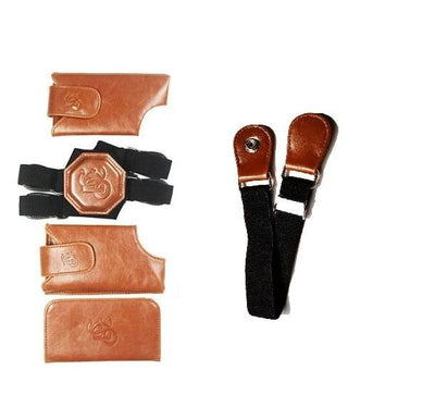 Basic Motorcycle Bundle - Cognac Holster & Sport Chest Strap - LD West