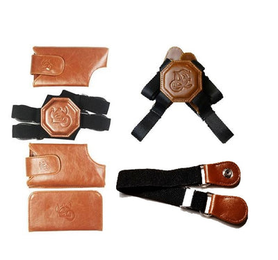 Motorcycle Bundle - Cognac Holster, Nylon Strap & Sport Chest Strap - LD West