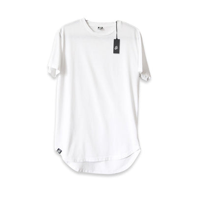 Scooped Long Tee - White - LD West