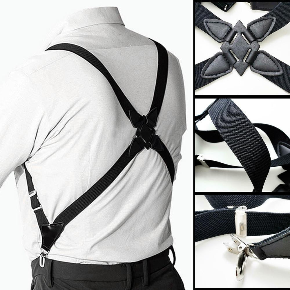 Adjustable Suspenders X Brace Style