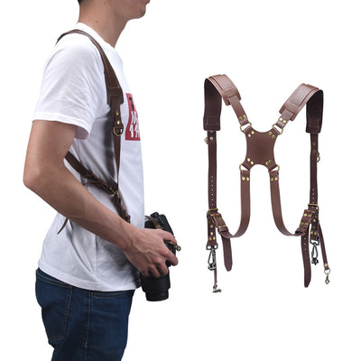 Photographer's Dual Camera Harness Holster