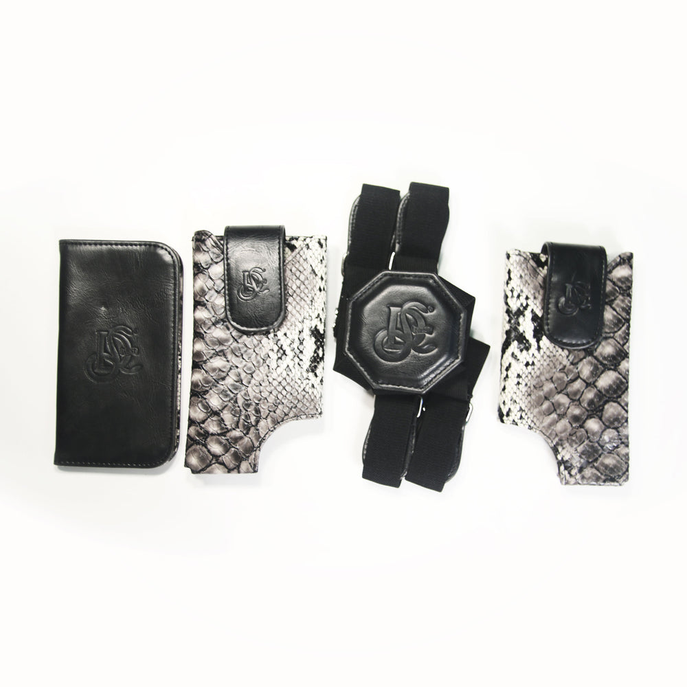 Cell Phone Leather Shoulder Holster (T-FIT) - Naiyah Gray - LD West