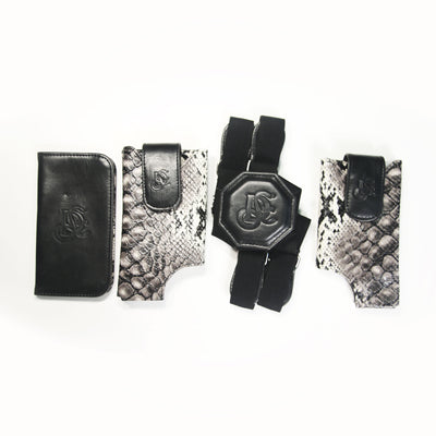 Cell Phone Leather Shoulder Holster (T-FIT) - Naiyah Gray - LD West