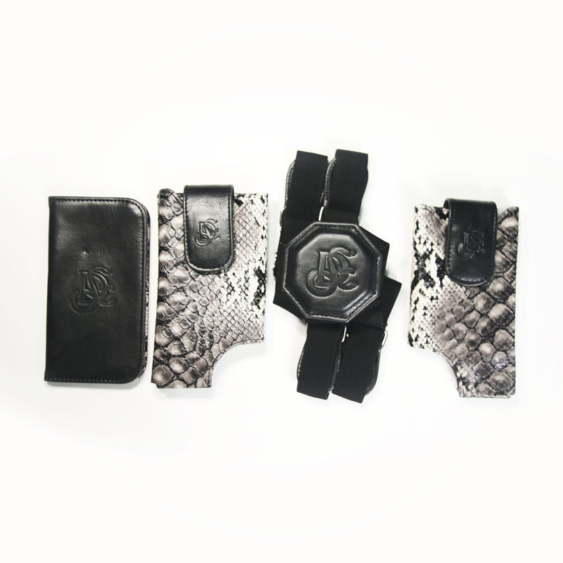 Cell Phone Leather Shoulder Holster (T-FIT) - Naiyah Gray - LD West