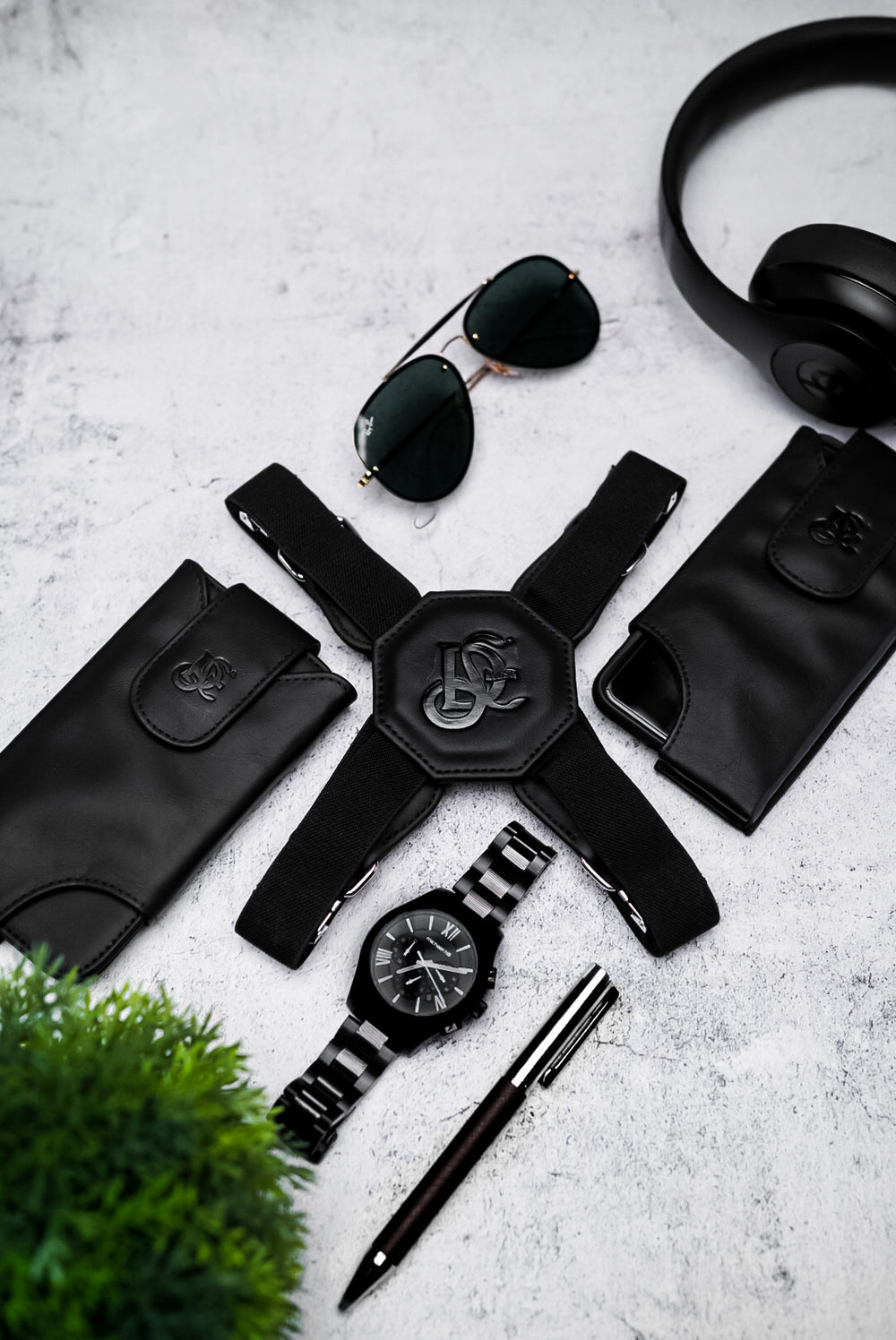 Best Deal - Both Black & Cognac Shoulder Strap Sets (T-FIT)