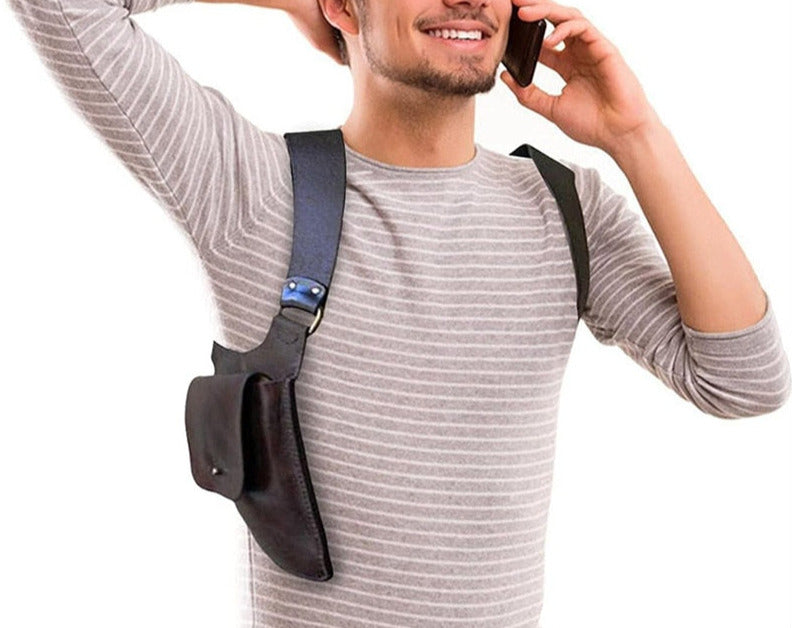SIMBATEC Portefeuille D'Épaule Style Holster Avec Couverts - Anti-Pickpocket