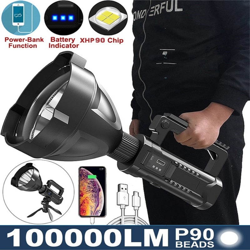 Powerful LED Spotlight - USB Rechargeable