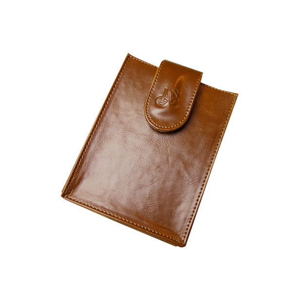 Leather Passport Wallet - Cognac - LD West