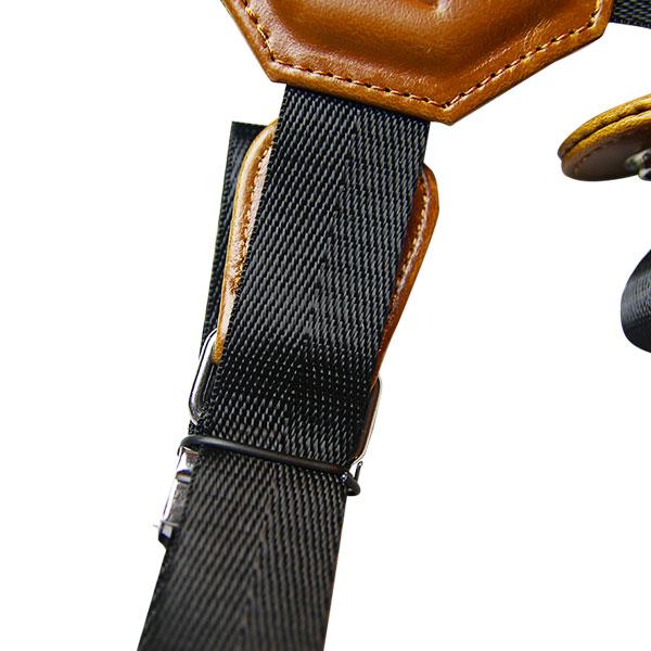 Motorcycle Bundle - Cognac Holster, Nylon Strap & Sport Chest Strap - LD West