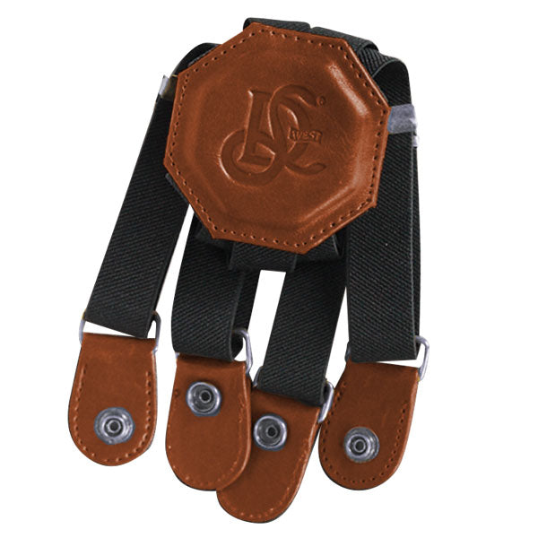 Elastic Suspender Holster Strap - Cognac - LD West