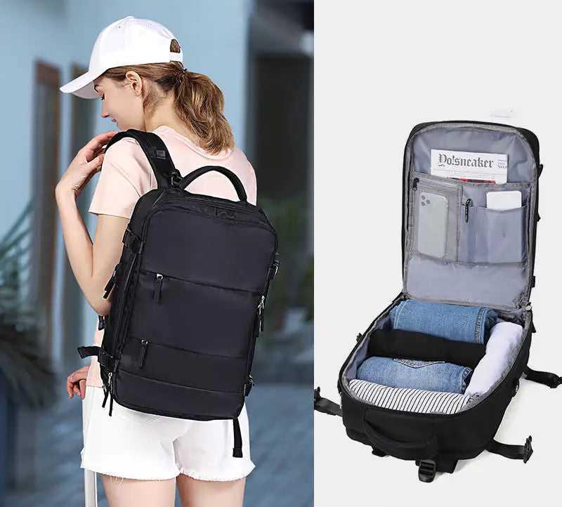 Backpack with shoe storage shop
