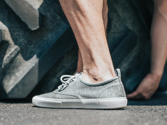 Luigi Sardo Low Cut Sneakers - Heather Gray & White